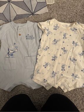 Disney baby set of two Mickey rompers